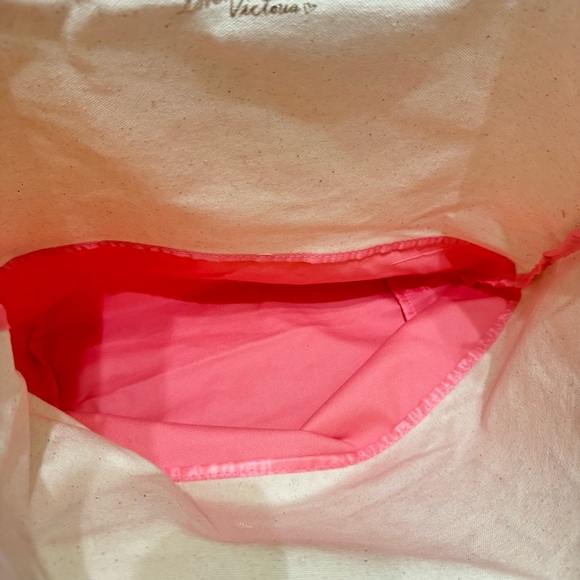 New Victoria Secret Womens Tote Bag Pink Gym Travel Large Bag - Picture 6 of 6